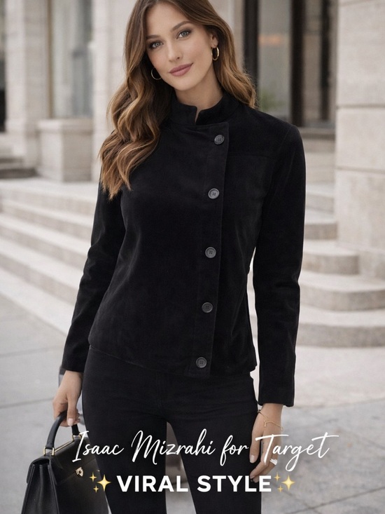 Isaac Mizrahi Jackets & Blazers - Isaac Mizrahi for Target Black Button Front Jacket Coat Size Large